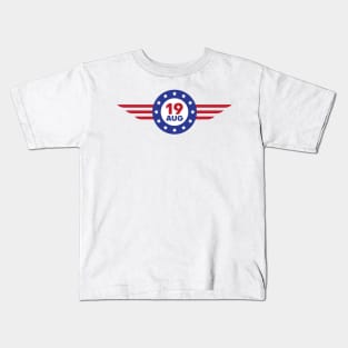 The National Aviation Day Design for Boys Men Girls Women Kids Kids T-Shirt